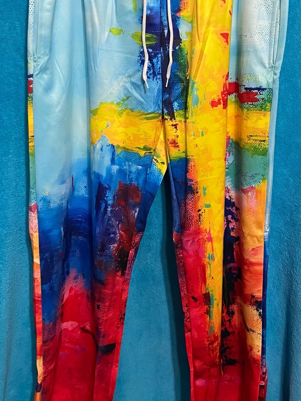 NWT - Multicolor Abstract Print Jogger Pants